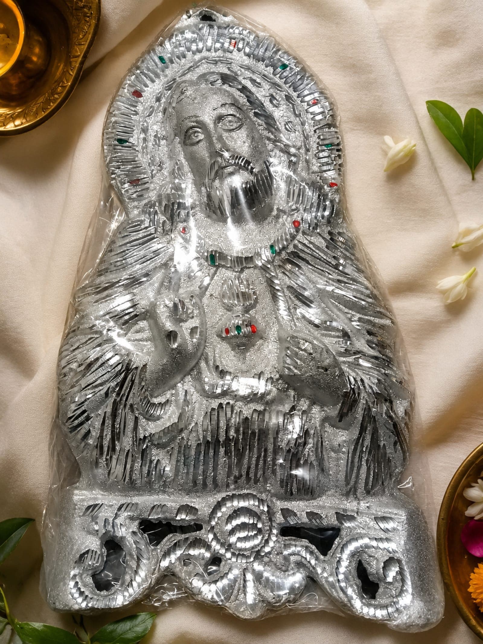 White metal Jesus statue
